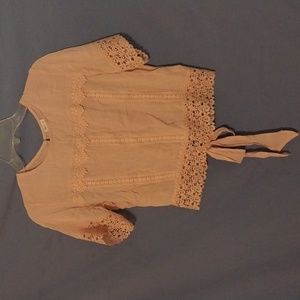 Women's Selfe pink short sleeve top size S